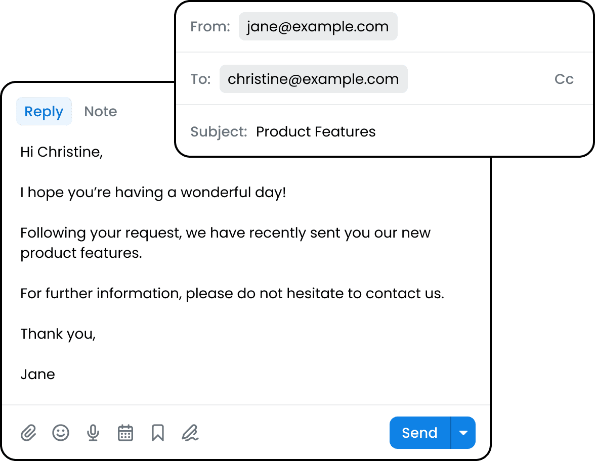 Email compose background